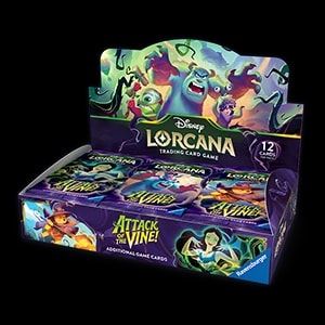Display de boosters Disney Lorcana, extension Attack of the Vine