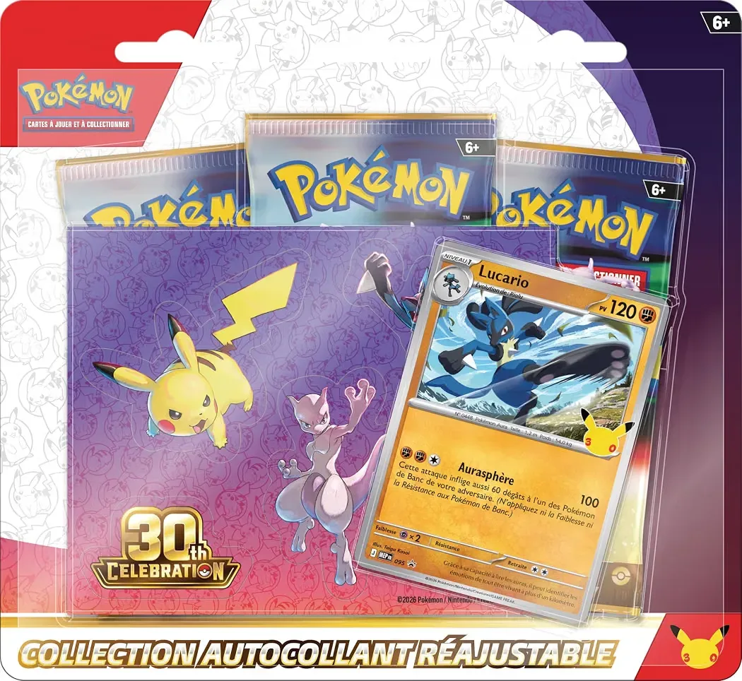 Collection Autocollant réajustable 30ᵉ Anniversaire – Lucario