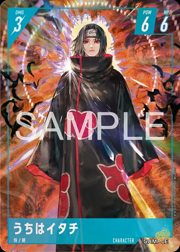 Carte Character Itachi Uchiha du Naruto Card Game