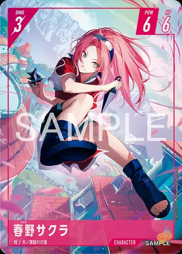 Carte Character Sakura Haruno du Naruto Card Game