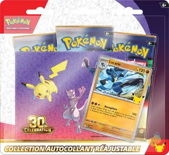 Tripack autocollants Lucario