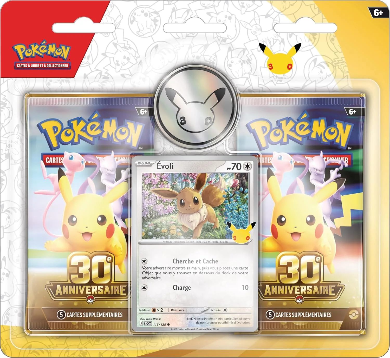 Blister 2 boosters 30ᵉ Anniversaire Évoli
