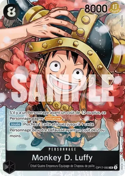 Carte SR Luffy