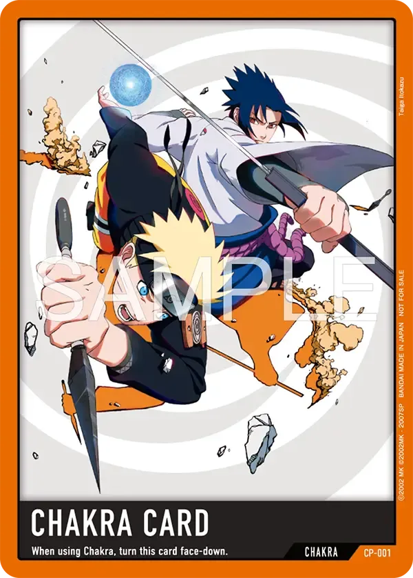 Carte promo CP-001 Chakra Card du Naruto Card Game, visuel d'exemple