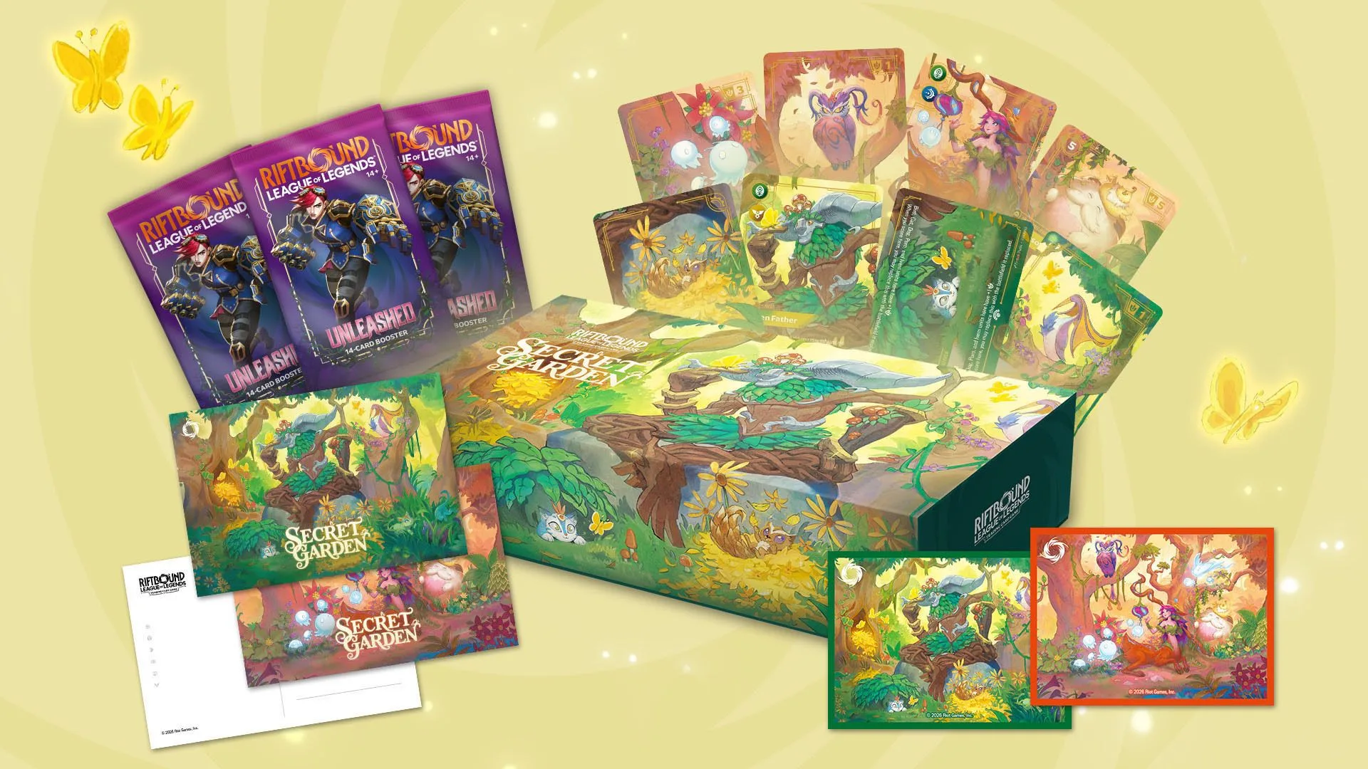 Visuel officiel du coffret Secret Garden de Riftbound