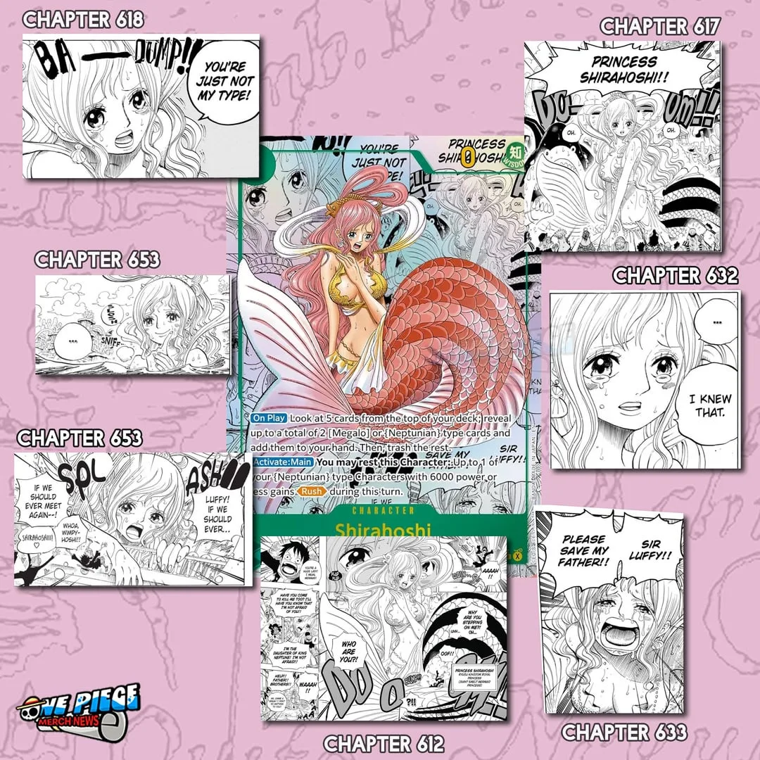 Détail des chapitres de la carte Shirahoshi Manga