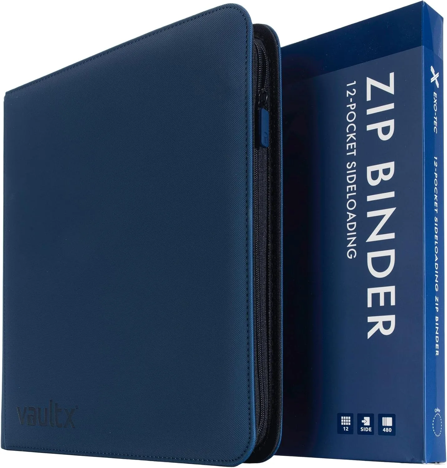 Différentes protections pour cartes à collectionner dont sleeves, toploaders et classeur Vault X